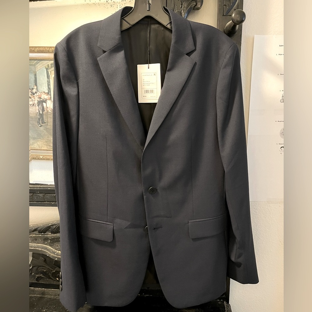 Theory Navy houndstooth sportcoat